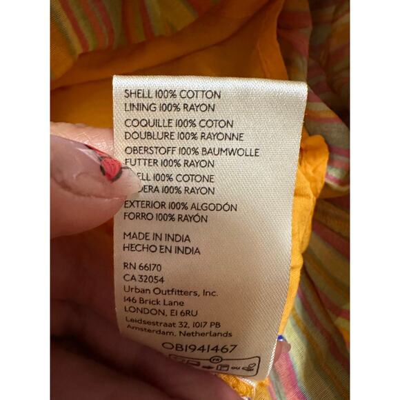 FREE PEOPLE Women's Dream Weaver Maxi Dress Size S In Orange - Picture 12 of 13